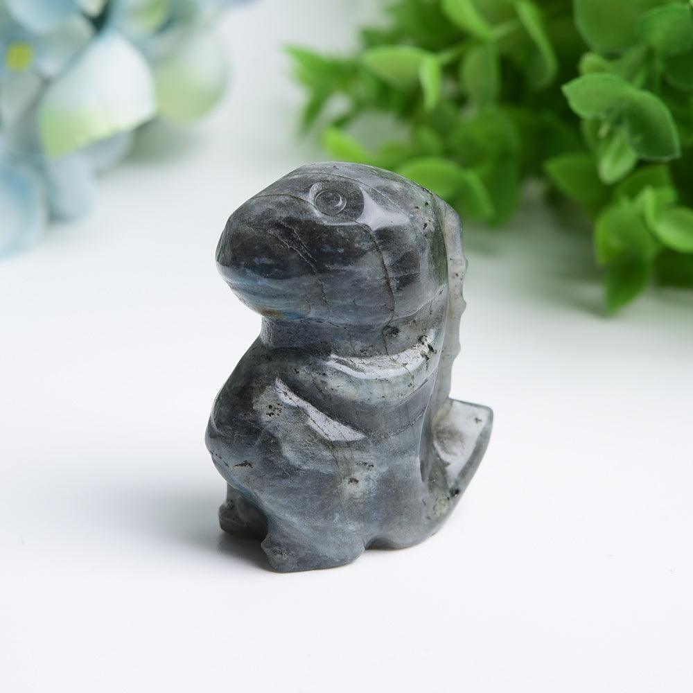 1.9" Mixed Crystal Dinosaur Carving Bulk Wholesale