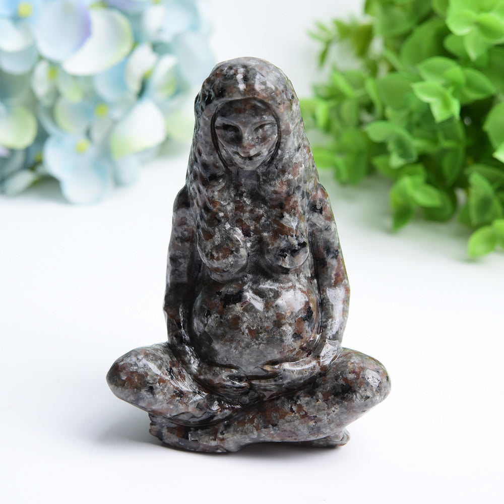 3.9" Yooperlite Mother of The Earth Crystal Carving Bulk Wholesale