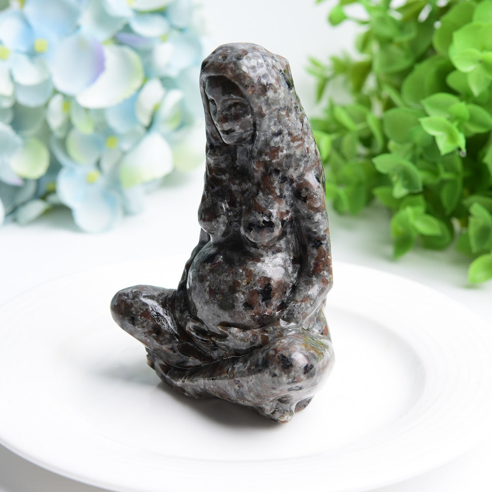 3.9" Yooperlite Mother of The Earth Crystal Carving Bulk Wholesale