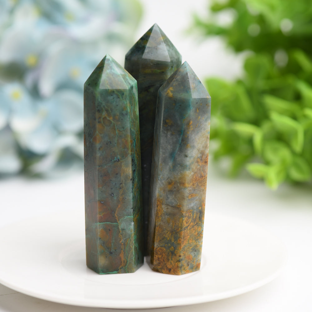 3.0"-4.0" Phoenix Stone Crystal Point Bulk Wholesale