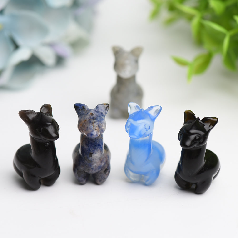 Mixed Crystal Mini Alpaca Carving Bulk Wholesale