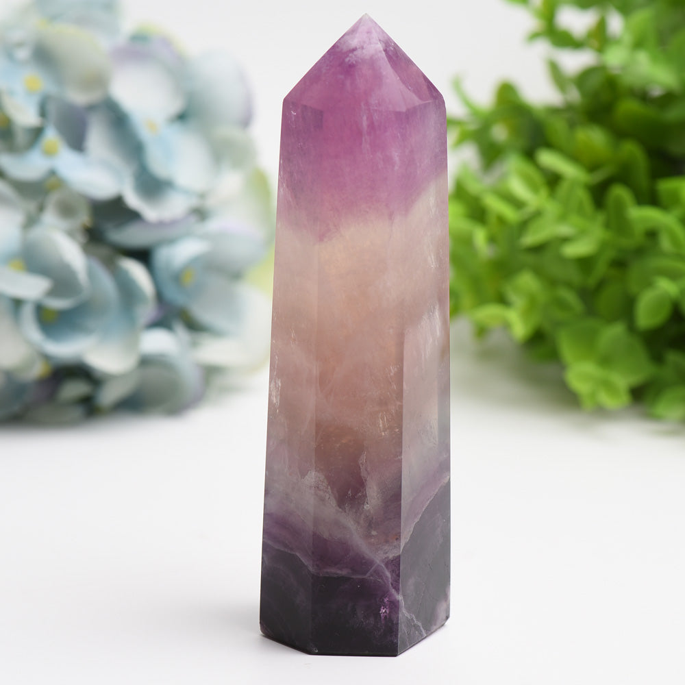 5.0"-8.0" Rainbow Fluorite Tower Bulk Wholesale