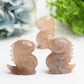 2.0" Flower Agate Dinosaur Crystal Carving BUlk Wholesale