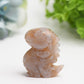 2.0" Flower Agate Dinosaur Crystal Carving BUlk Wholesale