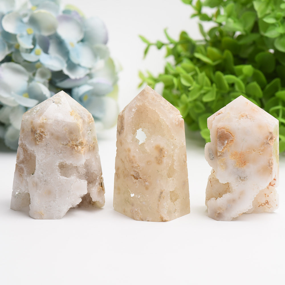 2.5"-4.5" Druzy Quartz Tower Bulk Wholesale