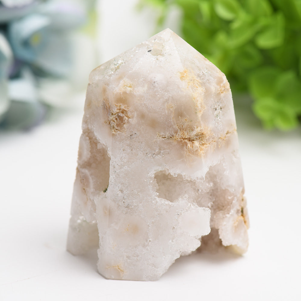 2.5"-4.5" Druzy Quartz Tower Bulk Wholesale