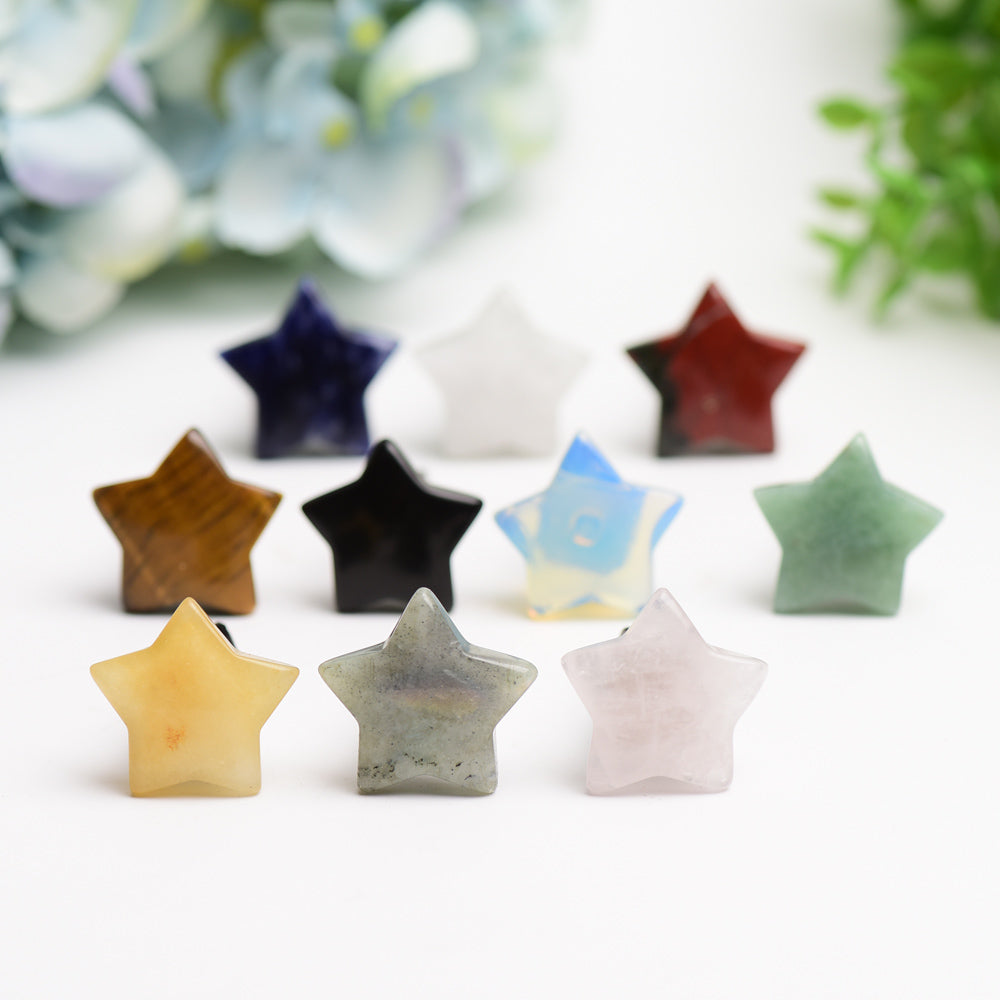 Mixed Crystal Star Shape Clip for Home Decoration Bulk Wholesale