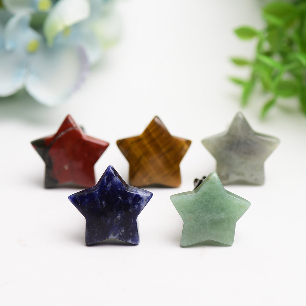 Mixed Crystal Star Shape Clip for Home Decoration Bulk Wholesale