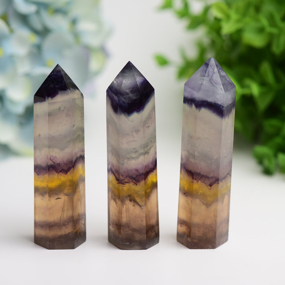 3.5"-4.0" Fluorite Crystal Tower Bulk Wholesale