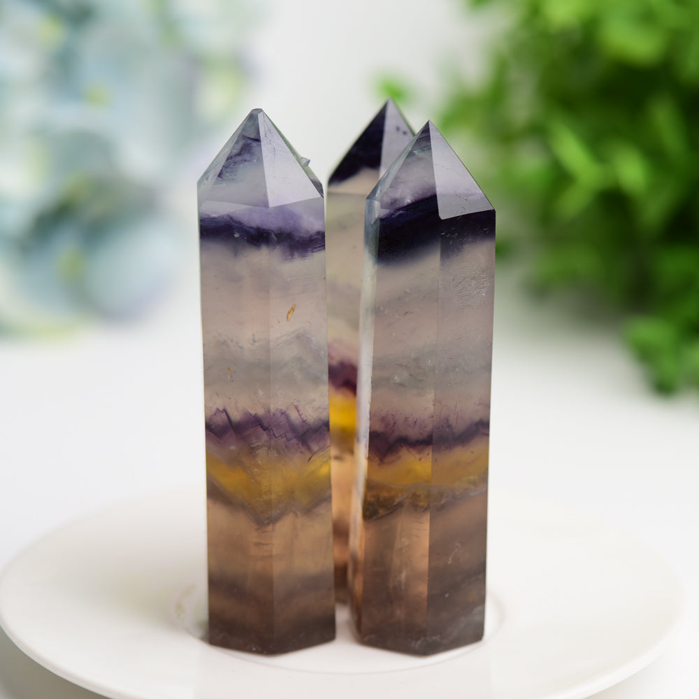 3.5"-4.0" Fluorite Crystal Tower Bulk Wholesale