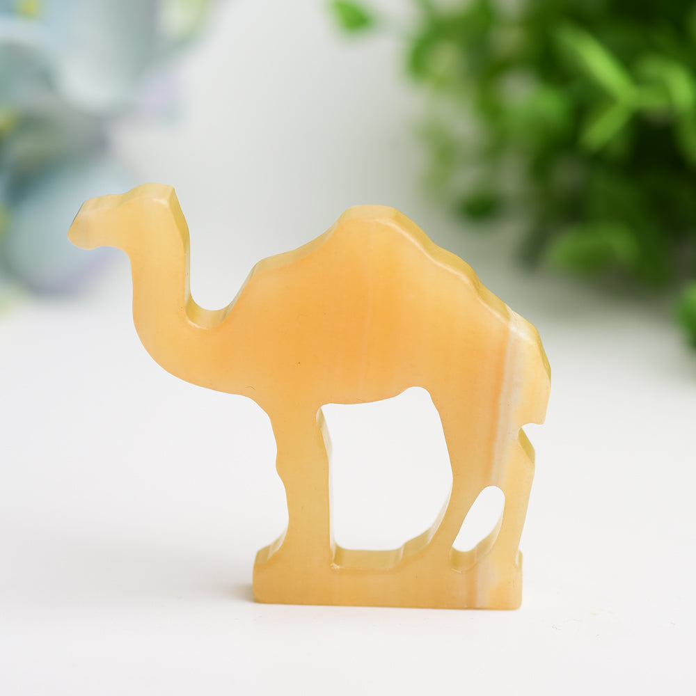 2.6" Mixed Crystal Camel Carving Bulk Wholesale