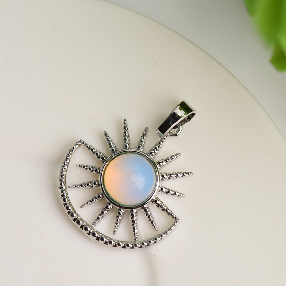 Mixed Crystal Sun Shape Pendant Bulk Wholesale