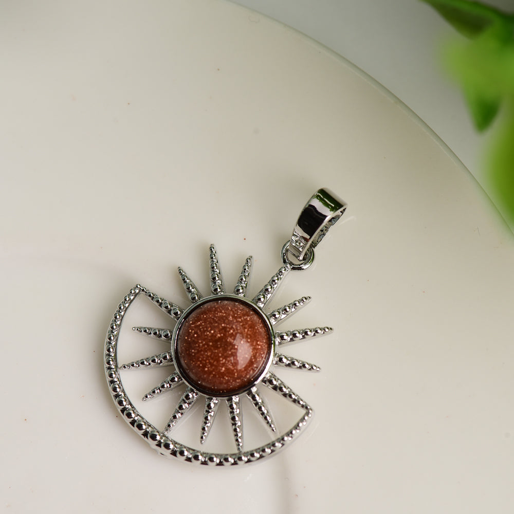 Mixed Crystal Sun Shape Pendant Bulk Wholesale