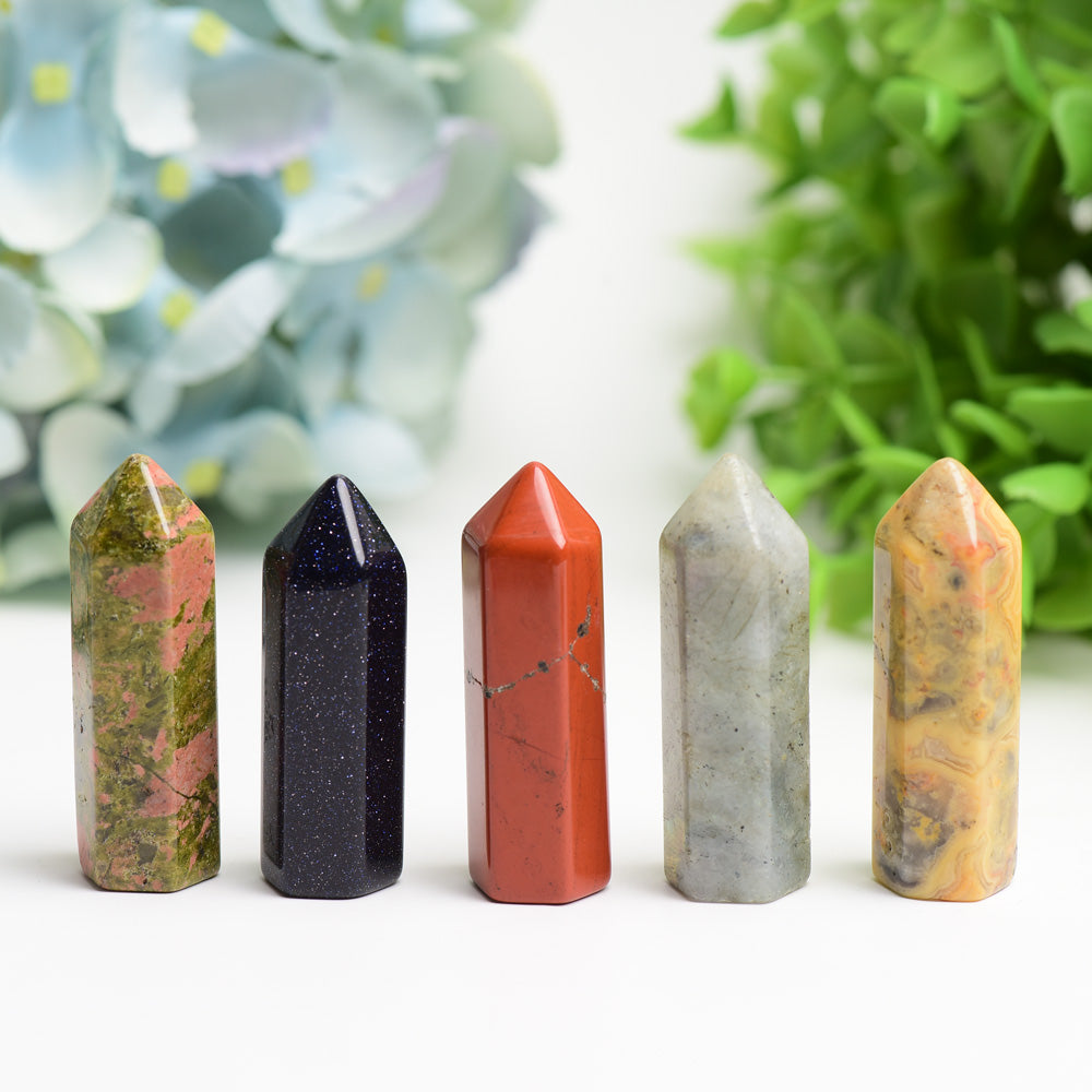 1.9" Mixed Crystal Point Bulk Wholesale