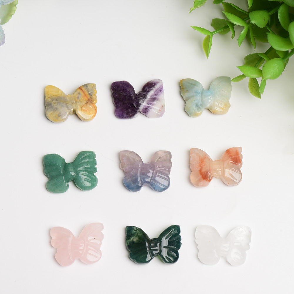 Mixed Crystal Mini Butterfly Carving Bulk Wholesale