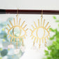 Eye Shape Design Earrings with Crystal Decor Bulk Wholesale