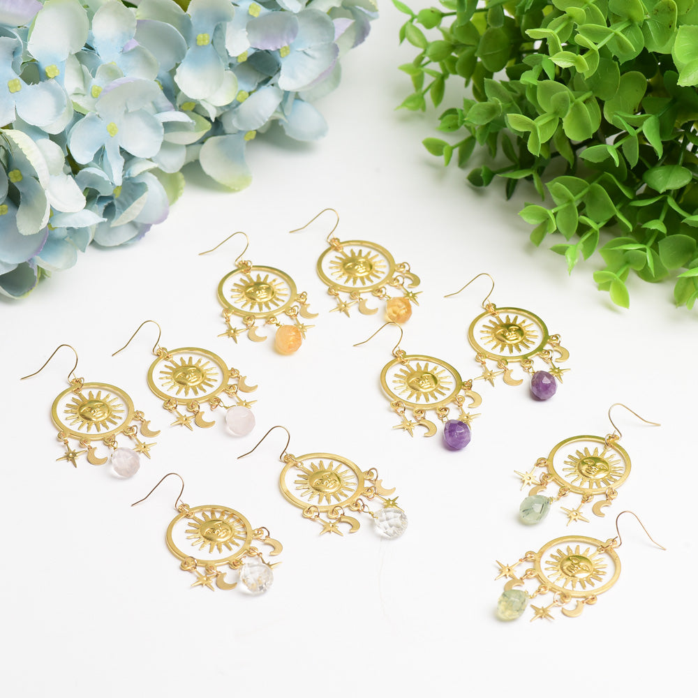 Earrings with Crsystal Decor Bulk Wholesale