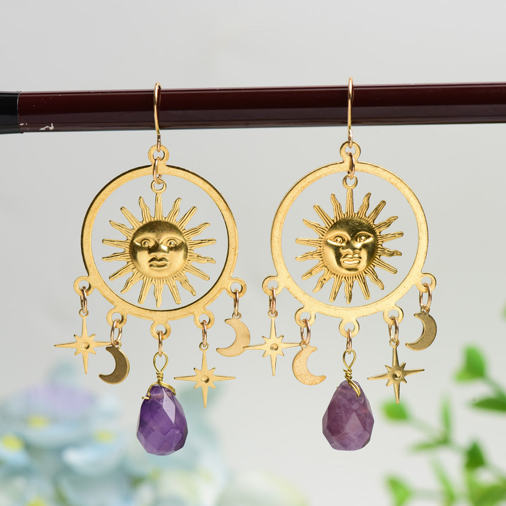 Earrings with Crsystal Decor Bulk Wholesale