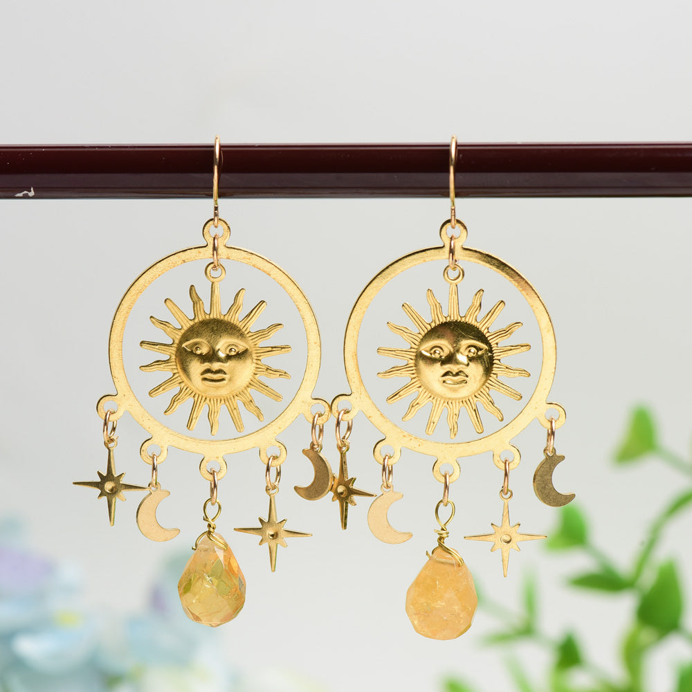 Earrings with Crsystal Decor Bulk Wholesale