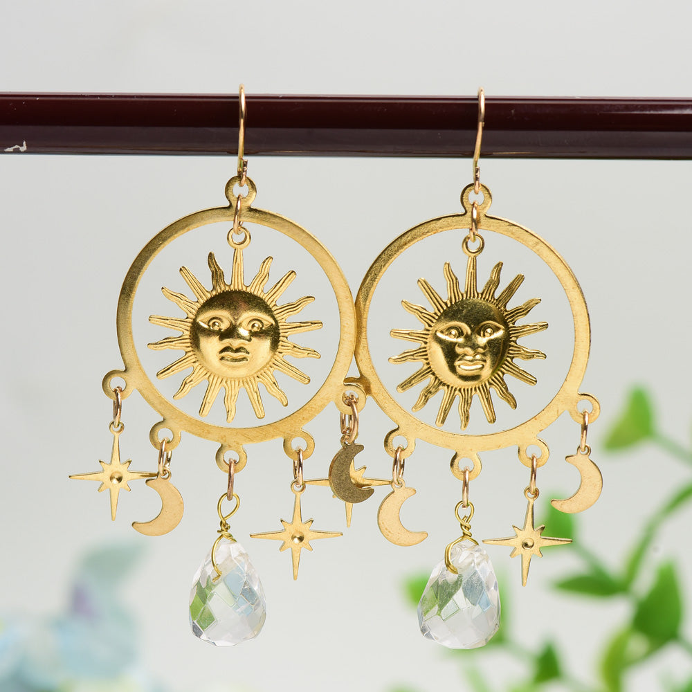 Earrings with Crsystal Decor Bulk Wholesale