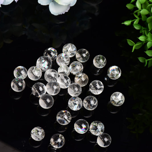 15mm Crack Clear Quartz Sphere Bulk Wholesale