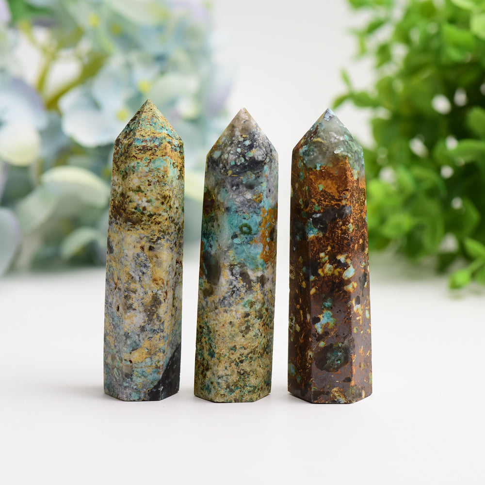 3.3"-4.0" Imperial Jasper Crystal Point Bulk Wholesale