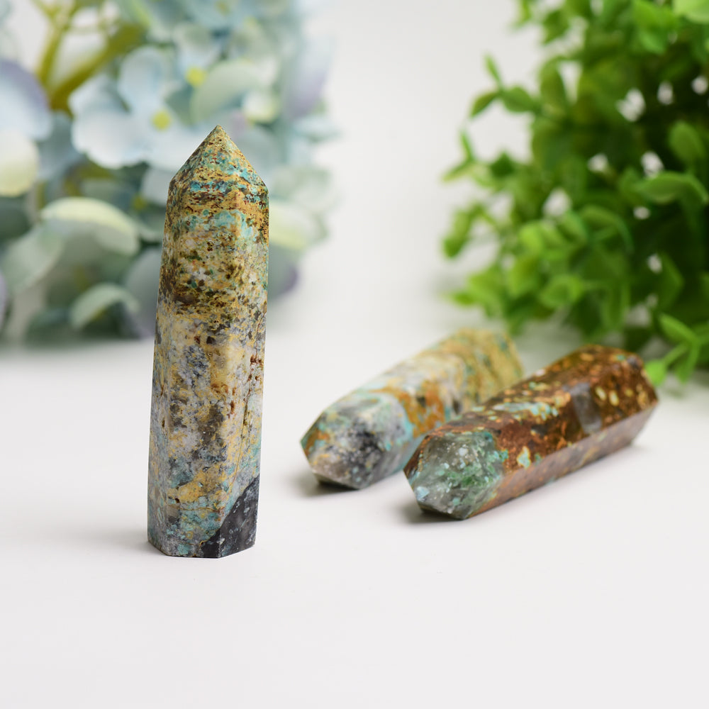 3.3"-4.0" Imperial Jasper Crystal Point Bulk Wholesale