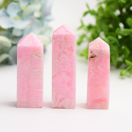 2.5"-3.5" Pink Aragonite Crystal Tower Bulk Wholesale