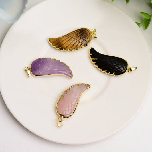 Mixed Crystal Wing Shape Pendant Bulk Wholesale