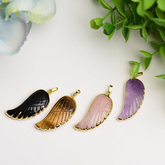 Mixed Crystal Wing Shape Pendant Bulk Wholesale