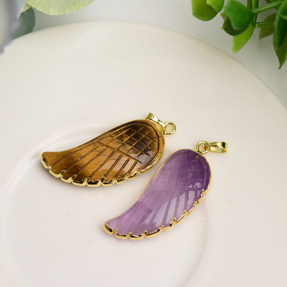 Mixed Crystal Wing Shape Pendant Bulk Wholesale