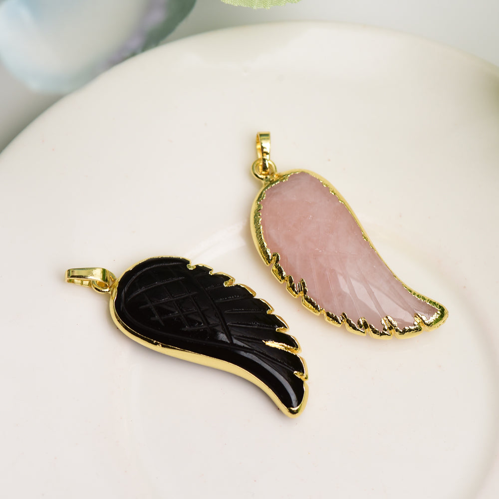 Mixed Crystal Wing Shape Pendant Bulk Wholesale