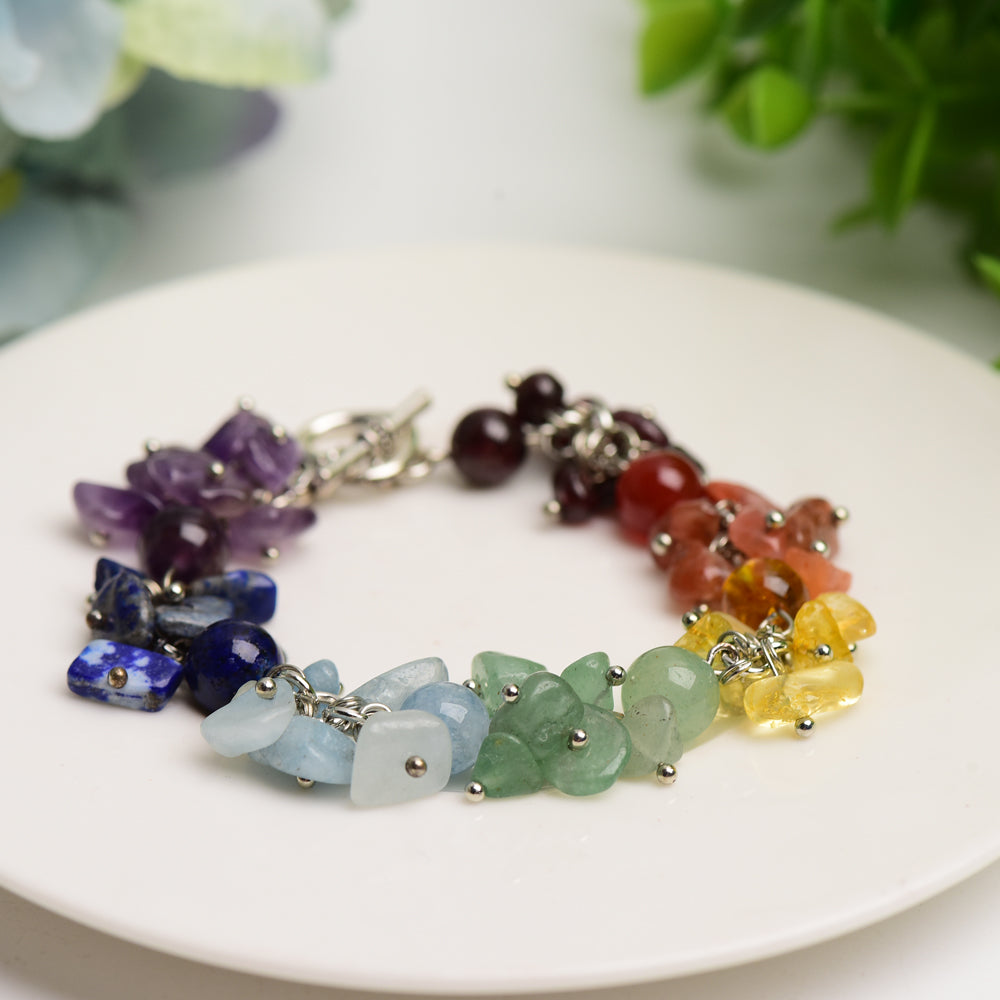 Mixed Crystak Chakra Bracelet Bulk Wholesale