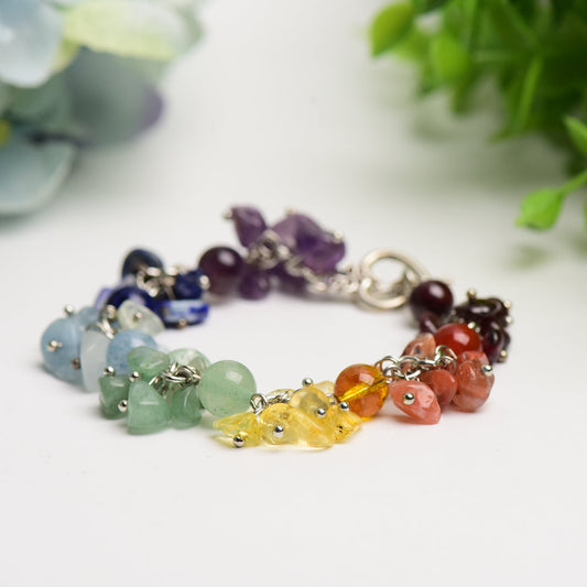 Mixed Crystak Chakra Bracelet Bulk Wholesale