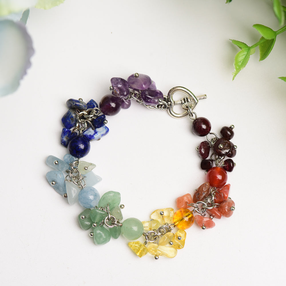 Mixed Crystak Chakra Bracelet Bulk Wholesale