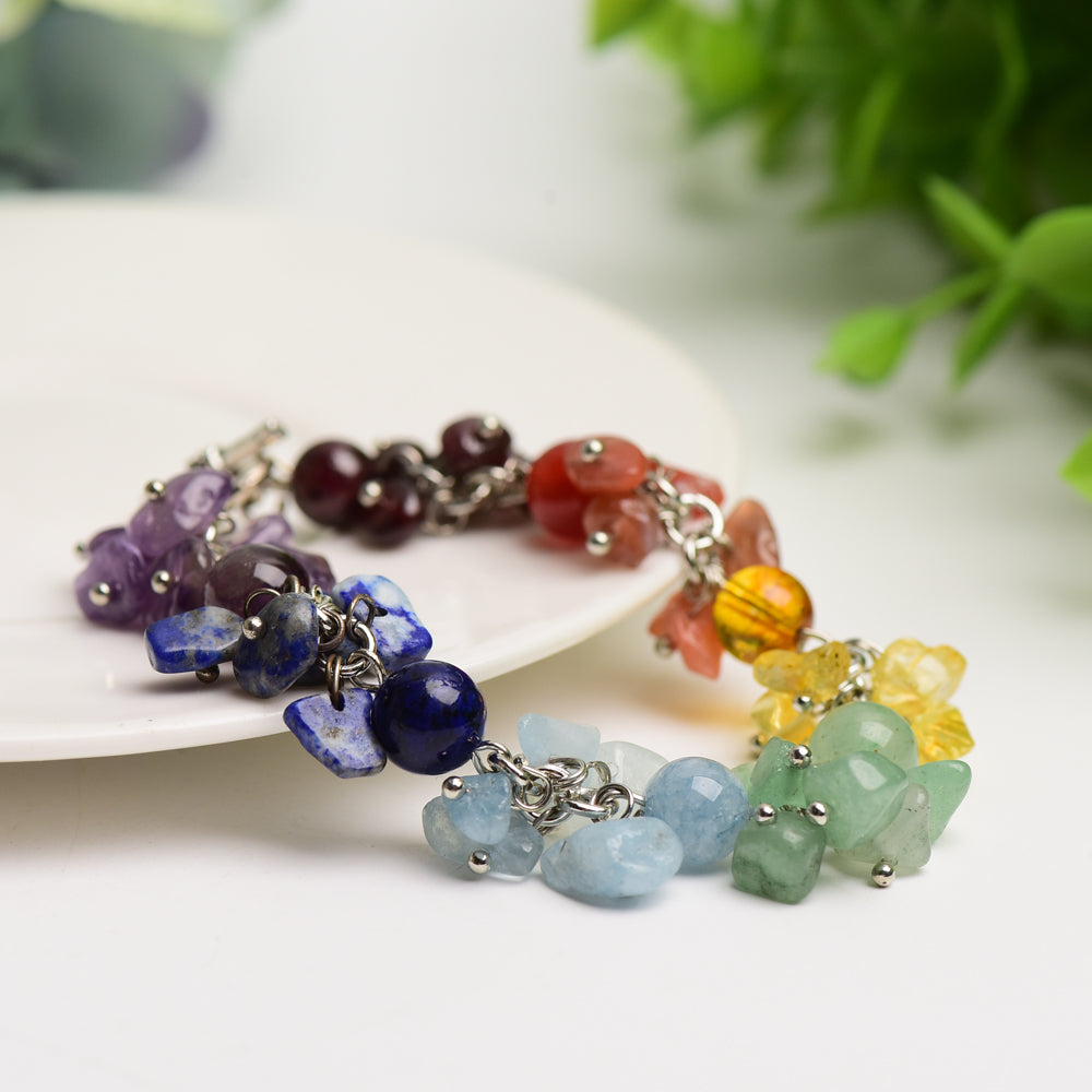 Mixed Crystak Chakra Bracelet Bulk Wholesale