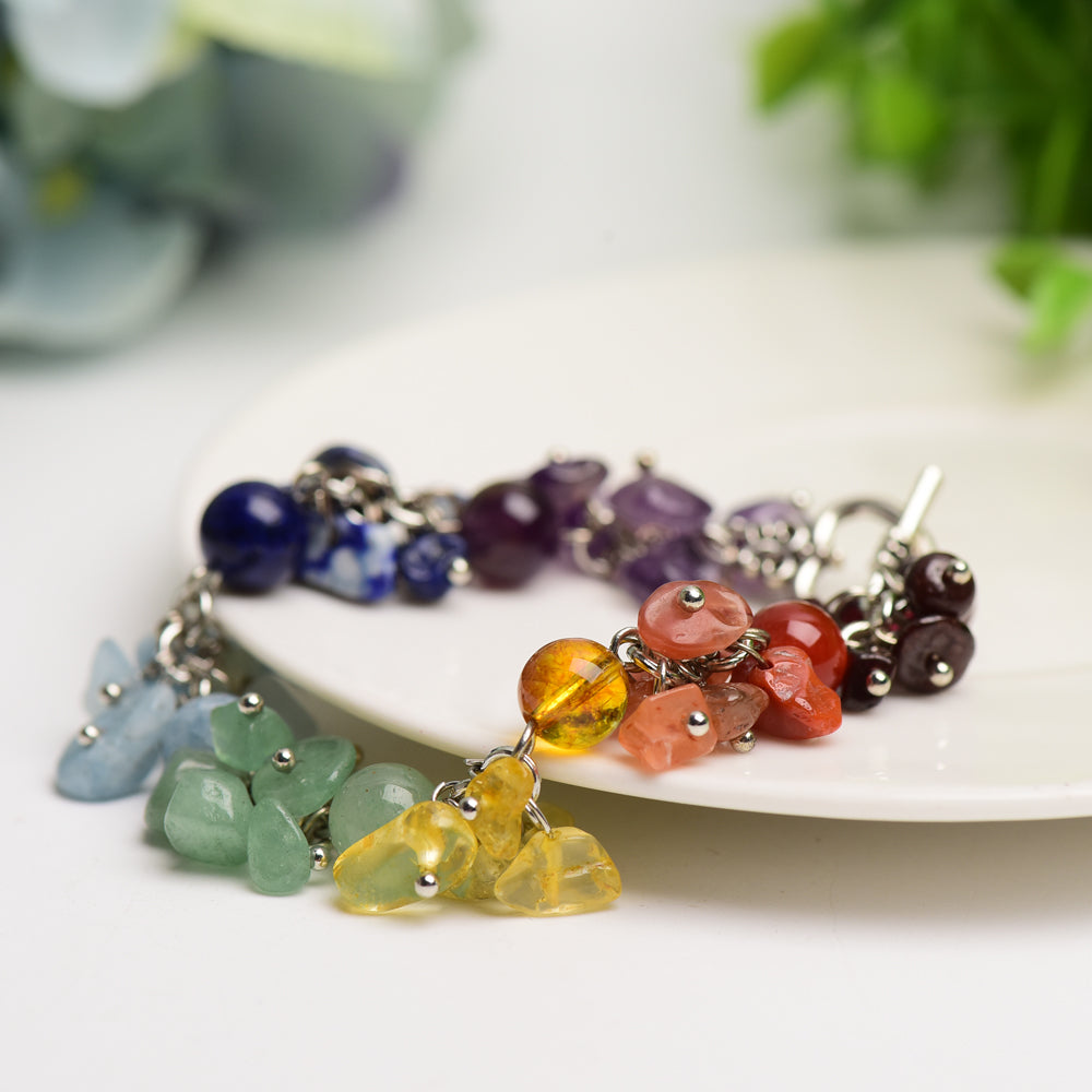 Mixed Crystak Chakra Bracelet Bulk Wholesale