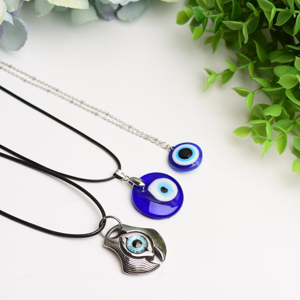 Evil's Eye Design Pendant Necklace                                                                                                                              Bulk Wholesale