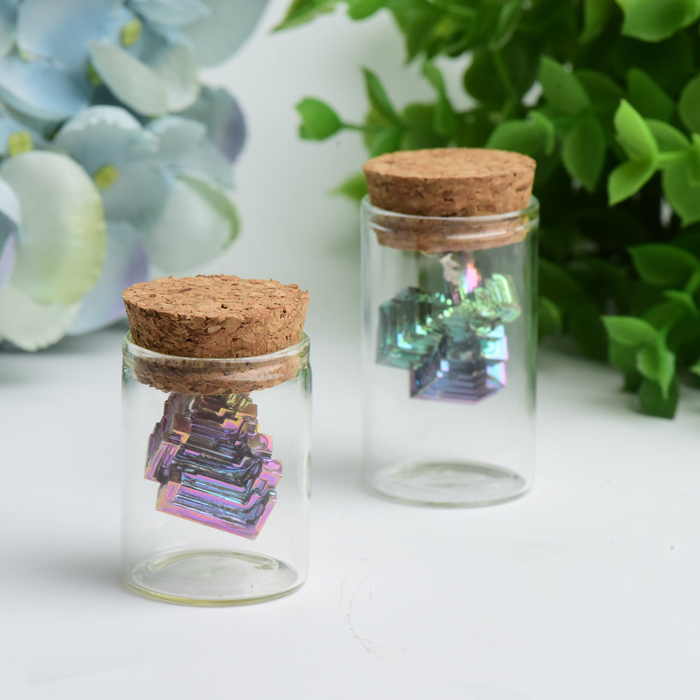 Bismuth in Glass Wish Bottle Bulk Wholesale