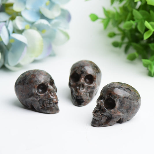 1.85" Yooperlite Skull Crystal Carving Bulk Wholesale