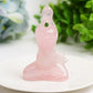 3.0" Mixed Crystal Yoga Cat Crystal Carving Bulk Wholesale