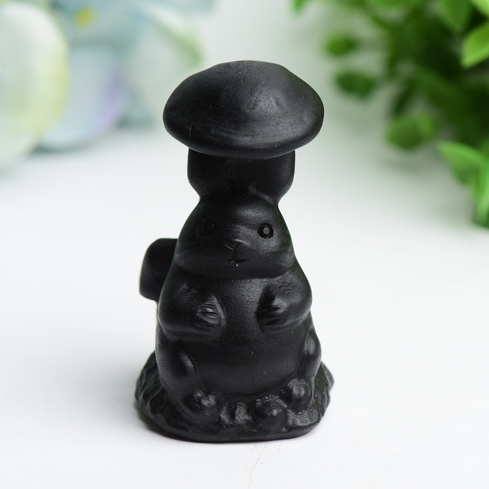 Black Obsidian Cartoon Carvings Bulk Wholesale