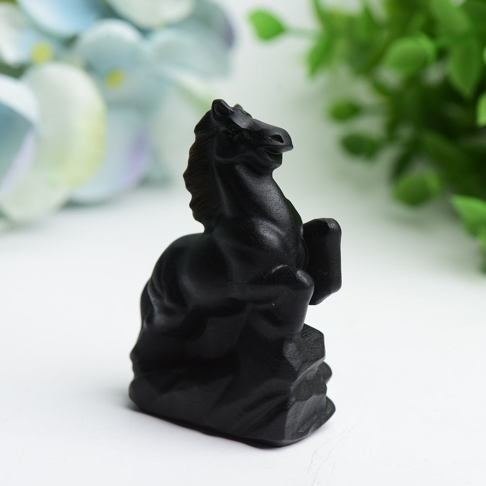 Black Obsidian Cartoon Carvings Bulk Wholesale