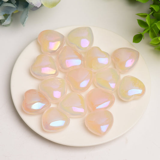 1.0" Aura Crystal Heart Carving Bulk Wholesale