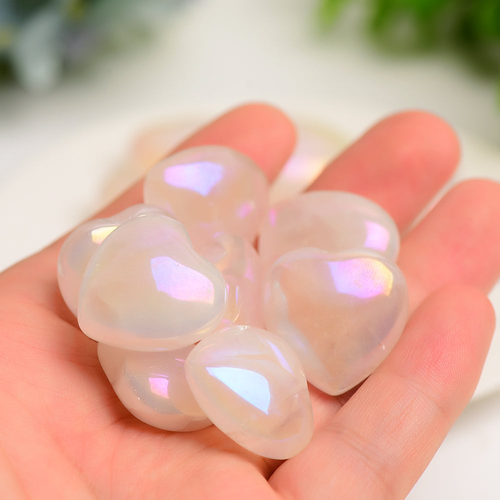 1.0" Aura Crystal Heart Carving Bulk Wholesale