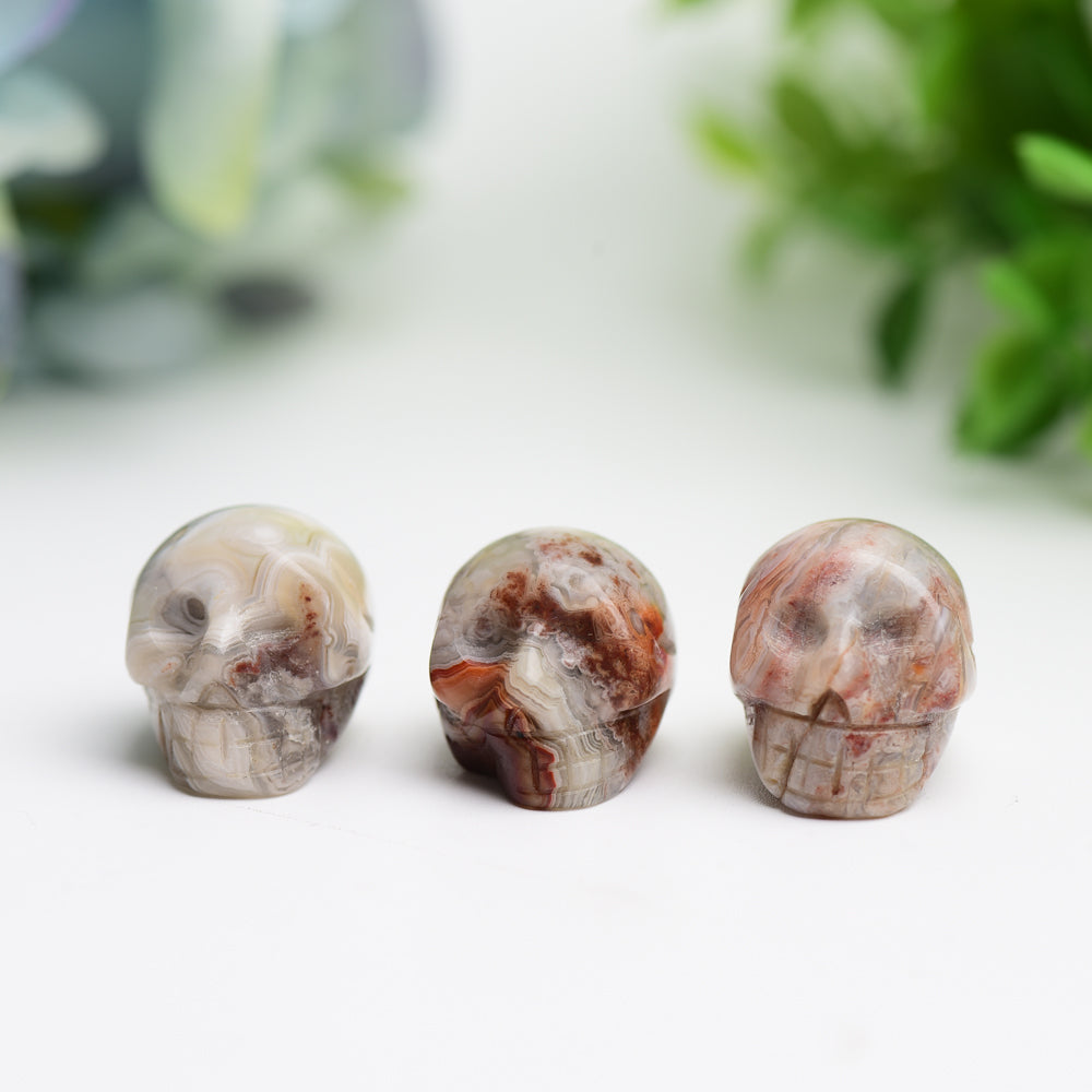 0.92" Mexican Onyx Mini Skull Crystal Carving Bulk Wholesale