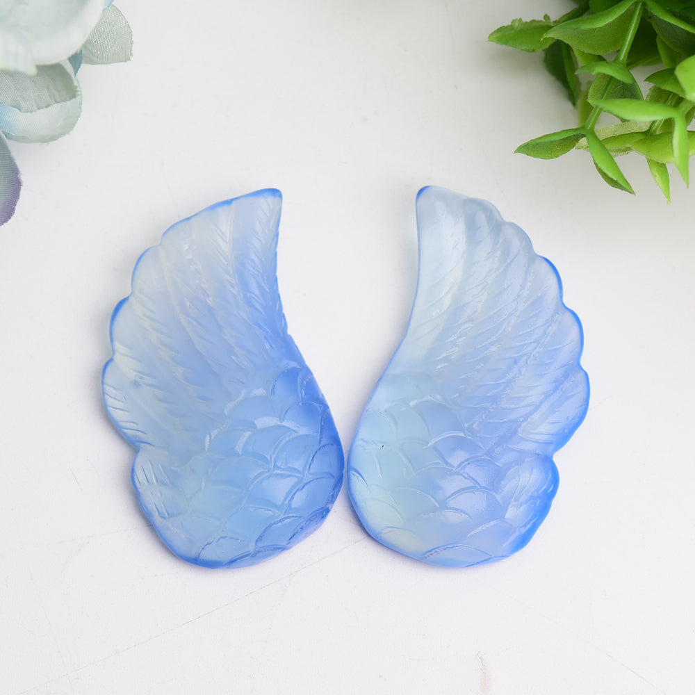 2.4" Mixed Crystal Wings Carving Bulk Wholesale