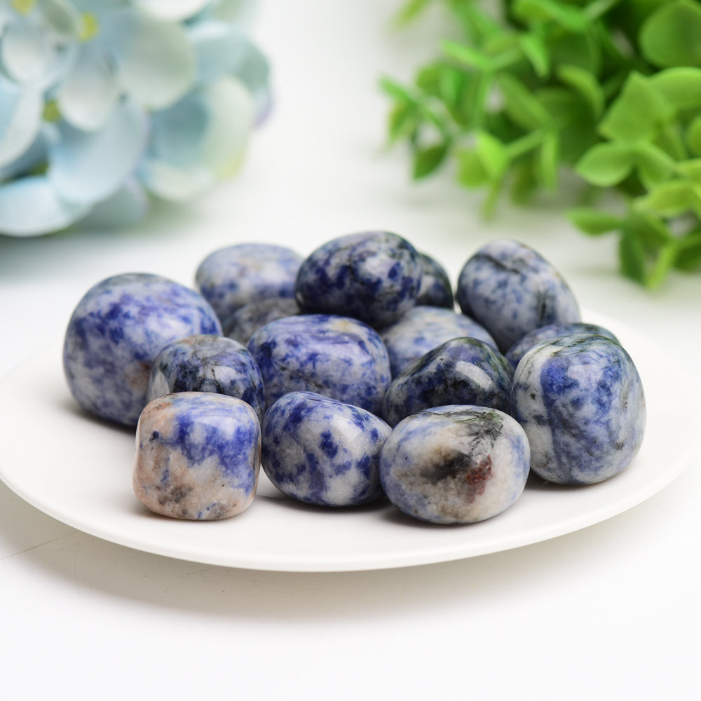 Blue Dot Crystal Tumbles Bulk Wholesale