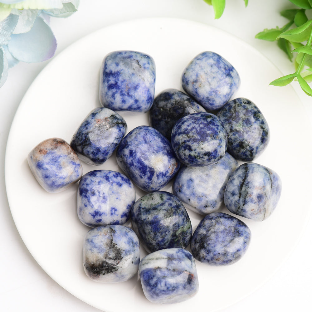 Blue Dot Crystal Tumbles Bulk Wholesale