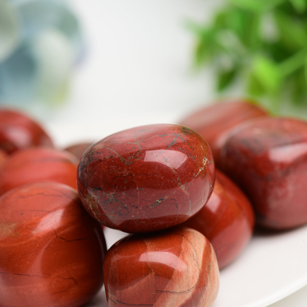 Red Jasper Crystal Tumbles Bulk Wholesale